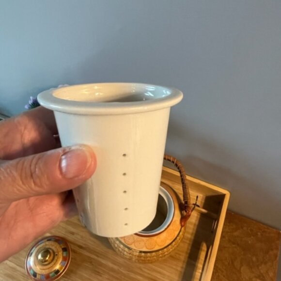 Vintage Japanese Teapot 1000 faces buddhas teapot with ceramic strainer * READ* - Picture 10 of 10